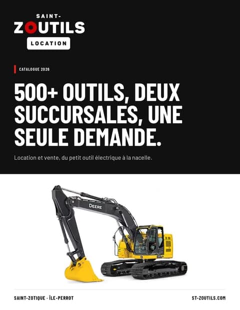 Couverture du catalogue St-Zoutils 2026