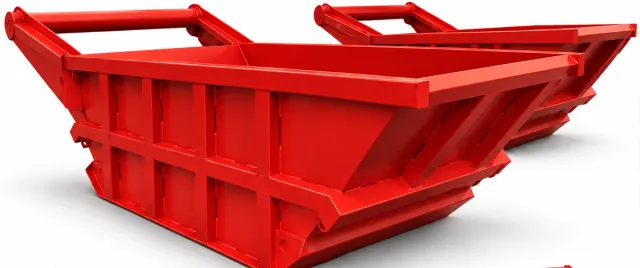 Boîtes à pierre en acier rouge avec poignées de levage
