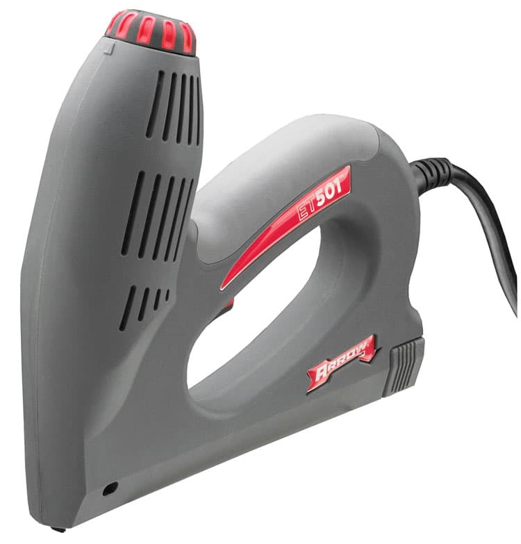 Electric carpet stapler