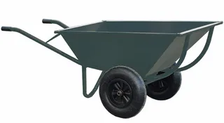 Brouette métal deux roues (béton)