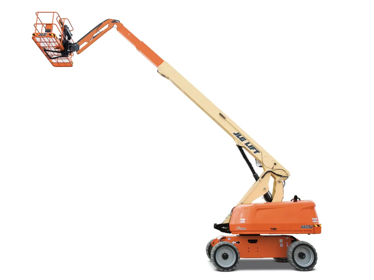 Nacelle 66′ mat droit avec jib, 4 x 4