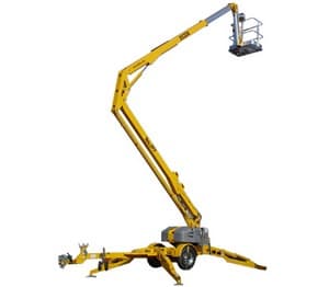 Towable boom lift, 45 ft