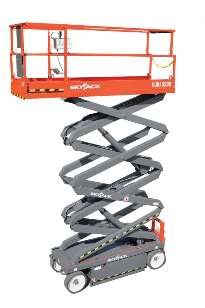 Electric indoor scissor lift, 26 ft / 32"