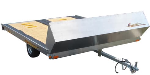 Galvanized double snowmobile trailer