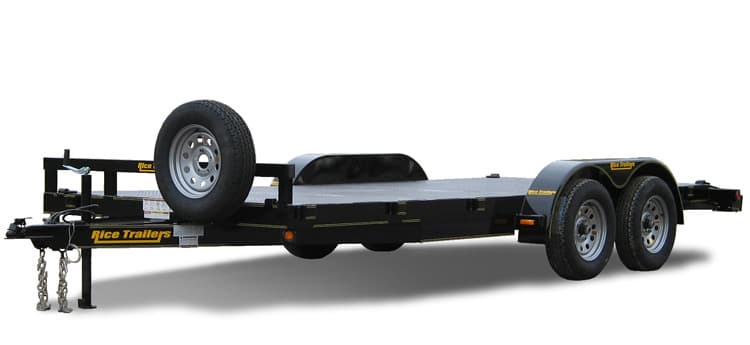 Open trailer, 20 ft, (2) axles 7,500 lb each