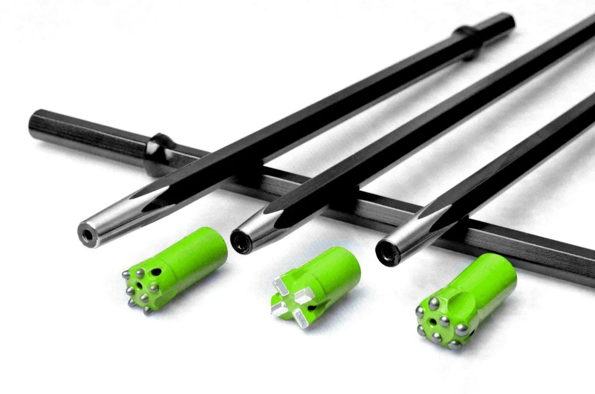 Steel rod 1" x 4 ft, H-tread