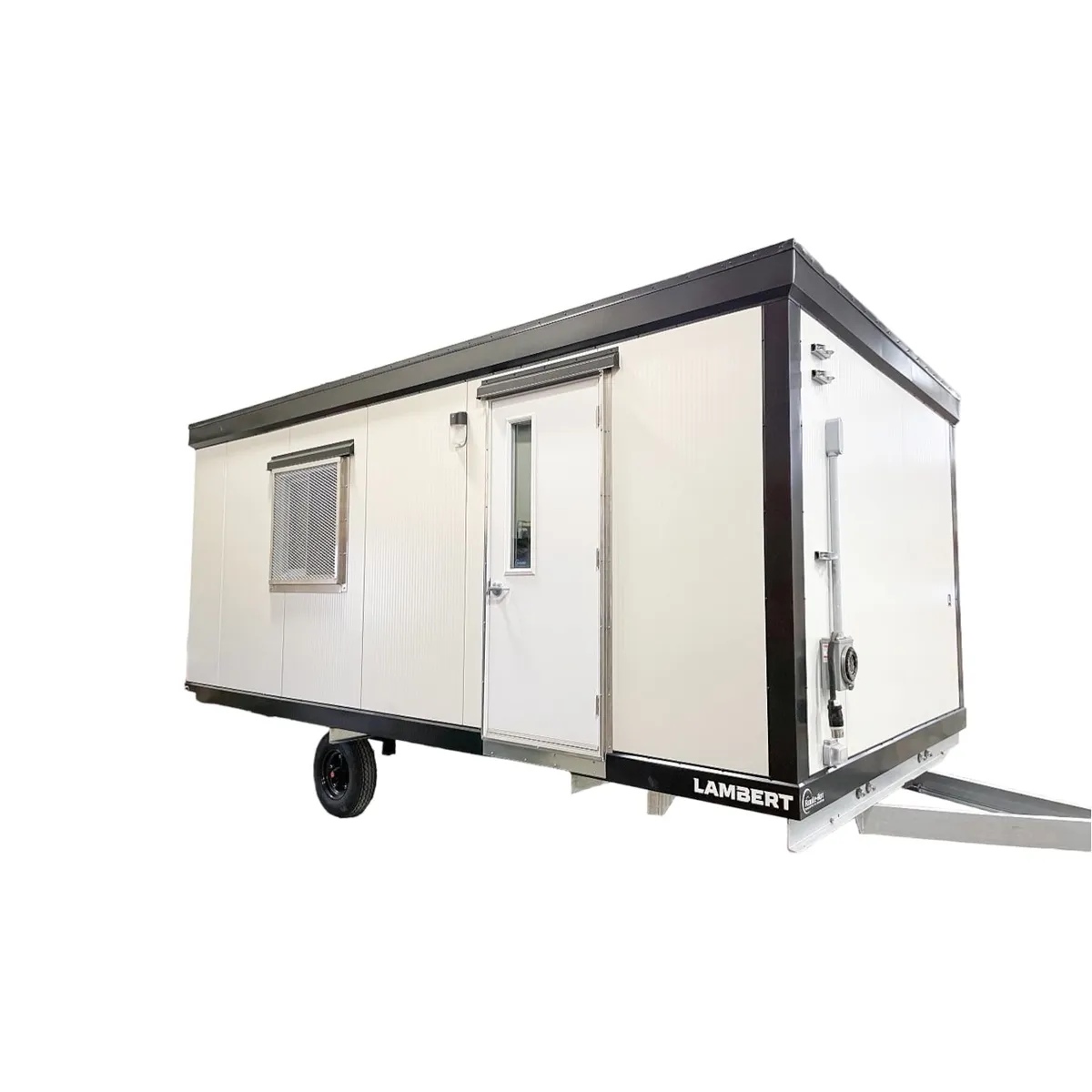 Job-site trailer, small: 16 ft to 28 ft