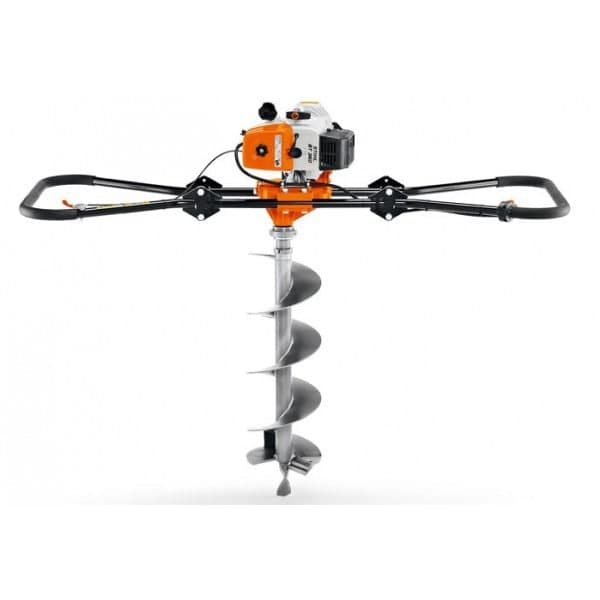 Powered auger, one- or two-man, mixed gas