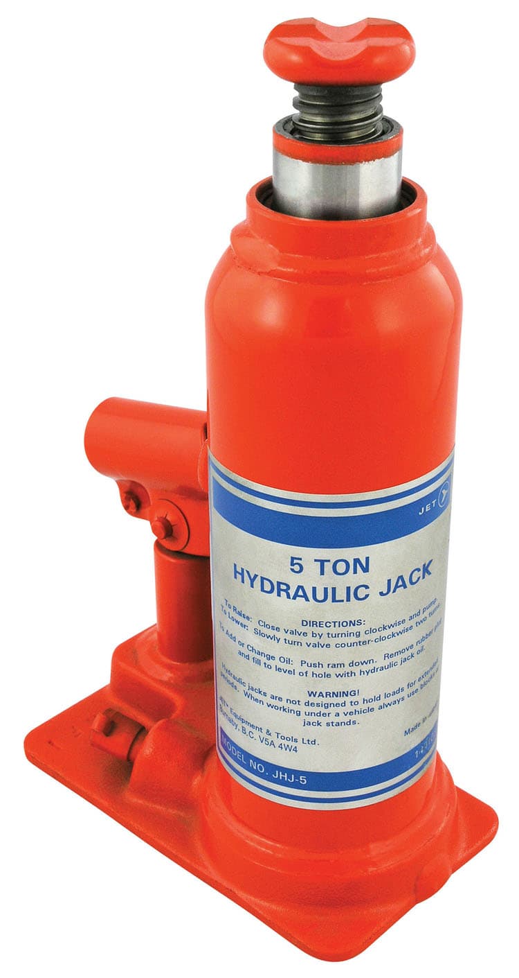 Hydraulic jack, 2 to 50 tons